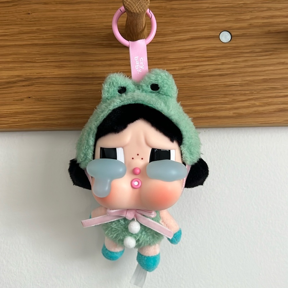 Crybaby Crying Again Series-Vinyl Face Plush (What a Frog)